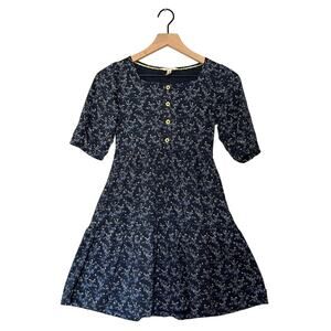 Matilda Jane Floral Navy Blue Dress 12Y